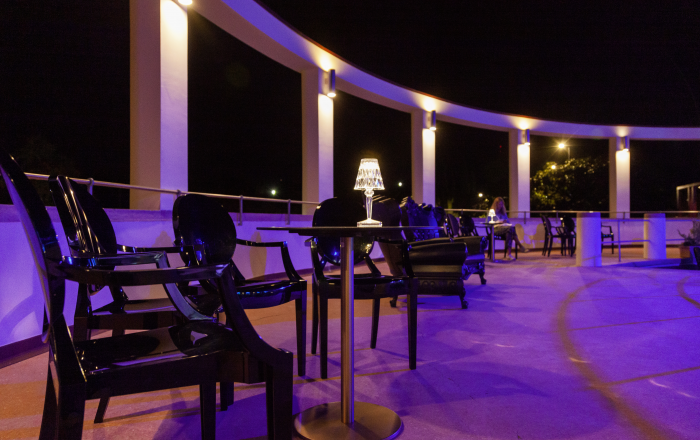 Spiaggia Olivi prospettiva terrazza notturna Spiaggia Olivi prospettiva terrazza notturna